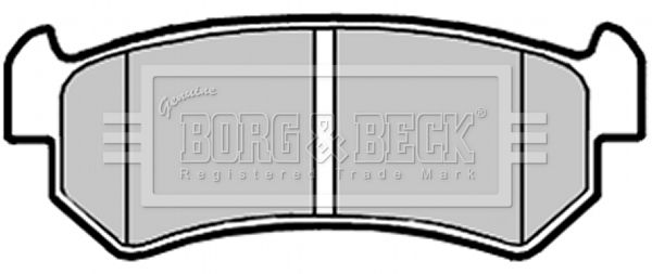 BORG & BECK Комплект тормозных колодок, дисковый тормоз BBP2146
